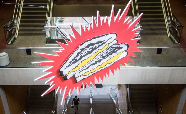 Shot by Michelle Pemberton this piece is part of the IUPUI Library Installation from 2013.